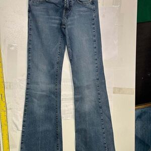 Iconic Bebe Flare Jeans With Rhinestone Bebe on Butt